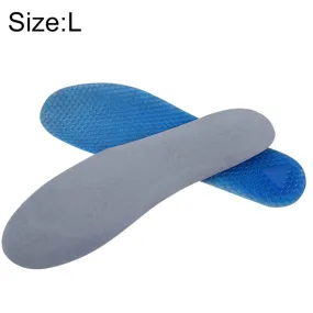 1 Pair Honeycomb Damping Suede Soft Sport Shoes Insoles, Full Pads, Size: L / 41-46yards