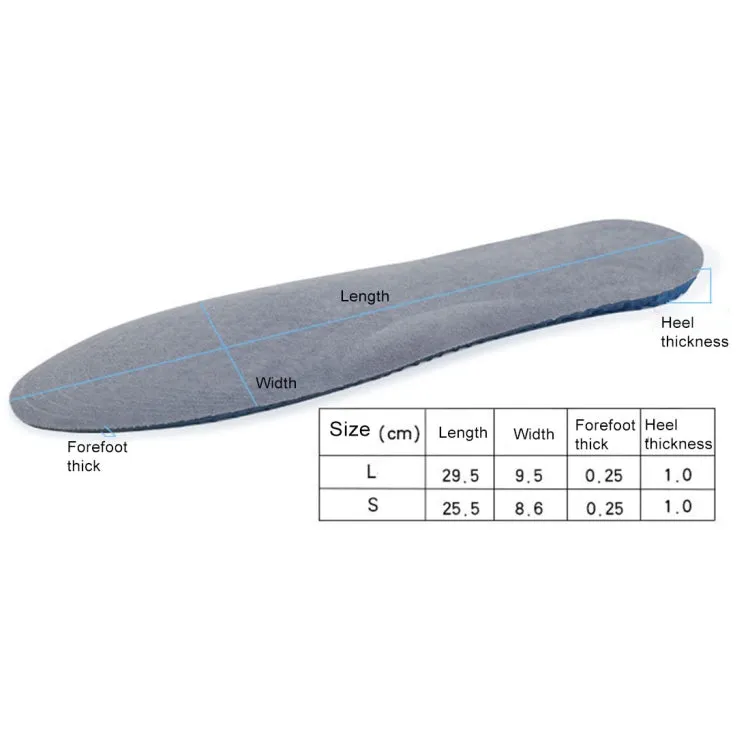 1 Pair Honeycomb Damping Suede Soft Sport Shoes Insoles, Full Pads, Size: L / 41-46yards