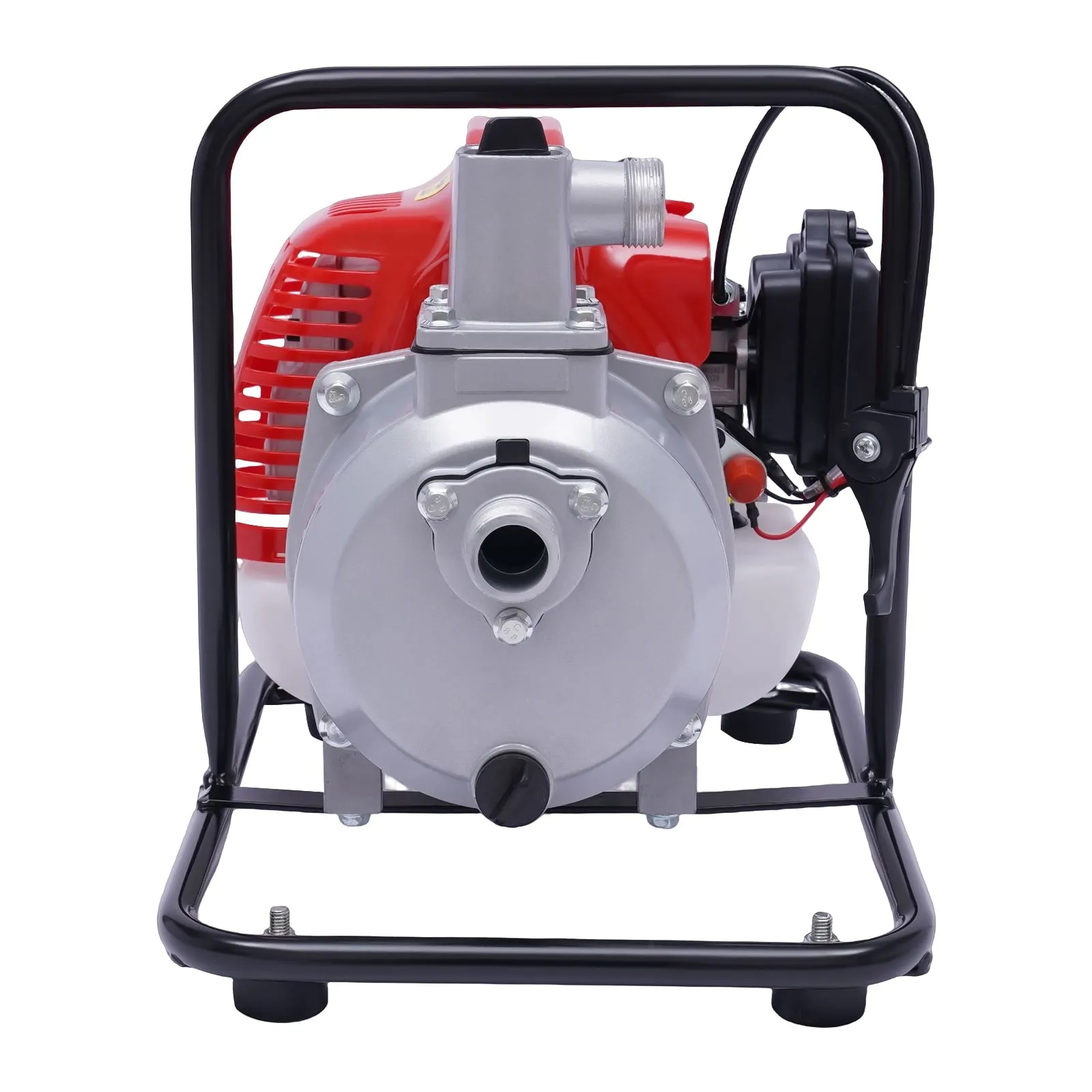 2-Stroke 2HP 1 inch 43cc Gasoline Water Pump, Gas Powered High Pressure Petrol Water Transfer Removal Pump with Air-Cooled Engine