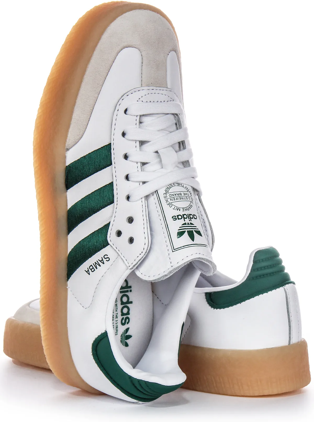 Adidas Sambae In White Green For Women