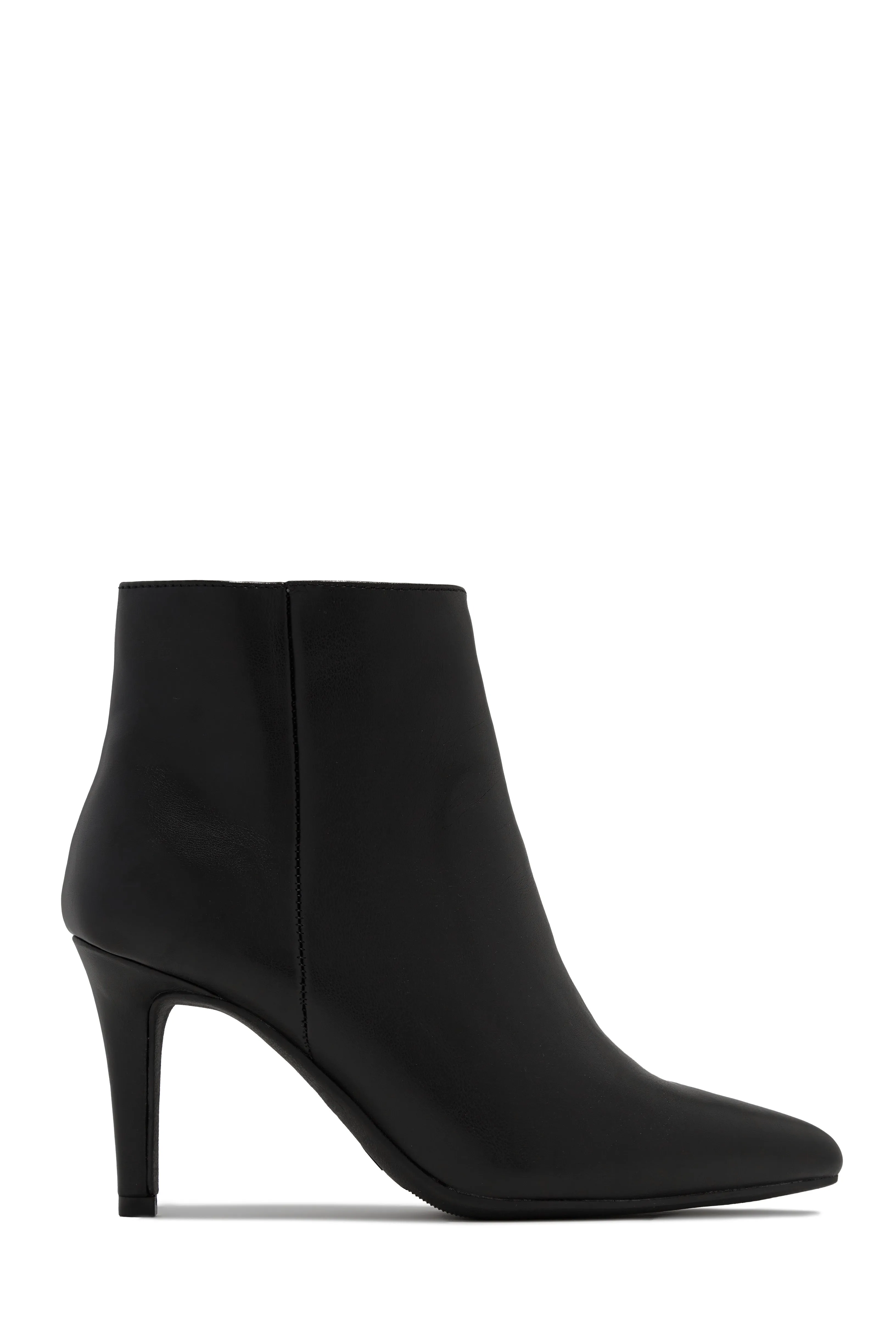 Alanah Mid Heel Ankle Boots - Bone