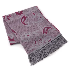 Battisti Paisley Jacquard Wool Throw Blanket