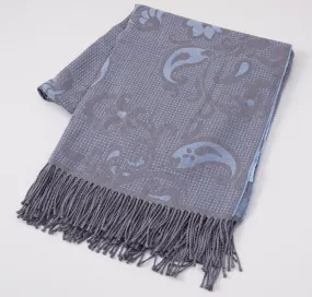 Battisti Paisley Jacquard Wool Throw Blanket