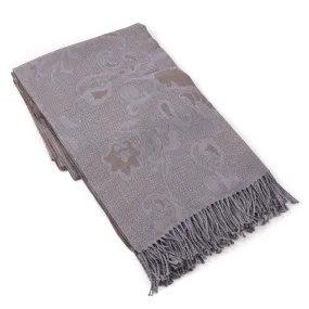 Battisti Paisley Jacquard Wool Throw Blanket