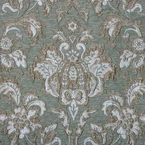 BELLEFLEUR - EMBROIDERY FLOWER THEME JACQUARD UPHOLSTERY FABRIC BY THE YARD