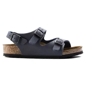 Birkenstock Kids Roma BirkiBuc Navy Sandals