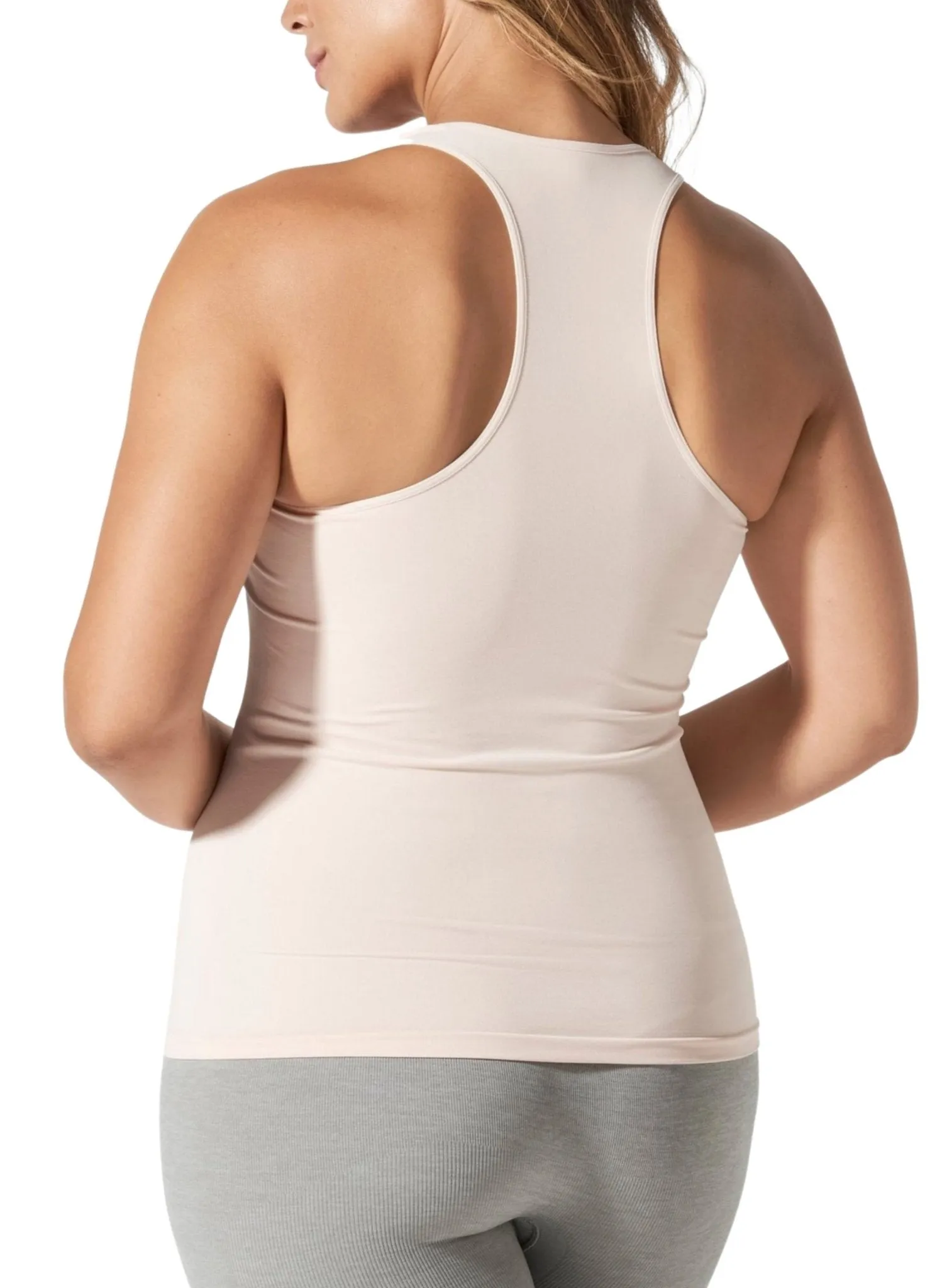 BLANQI Body Cooling Racerback Nursing Tank - Peach