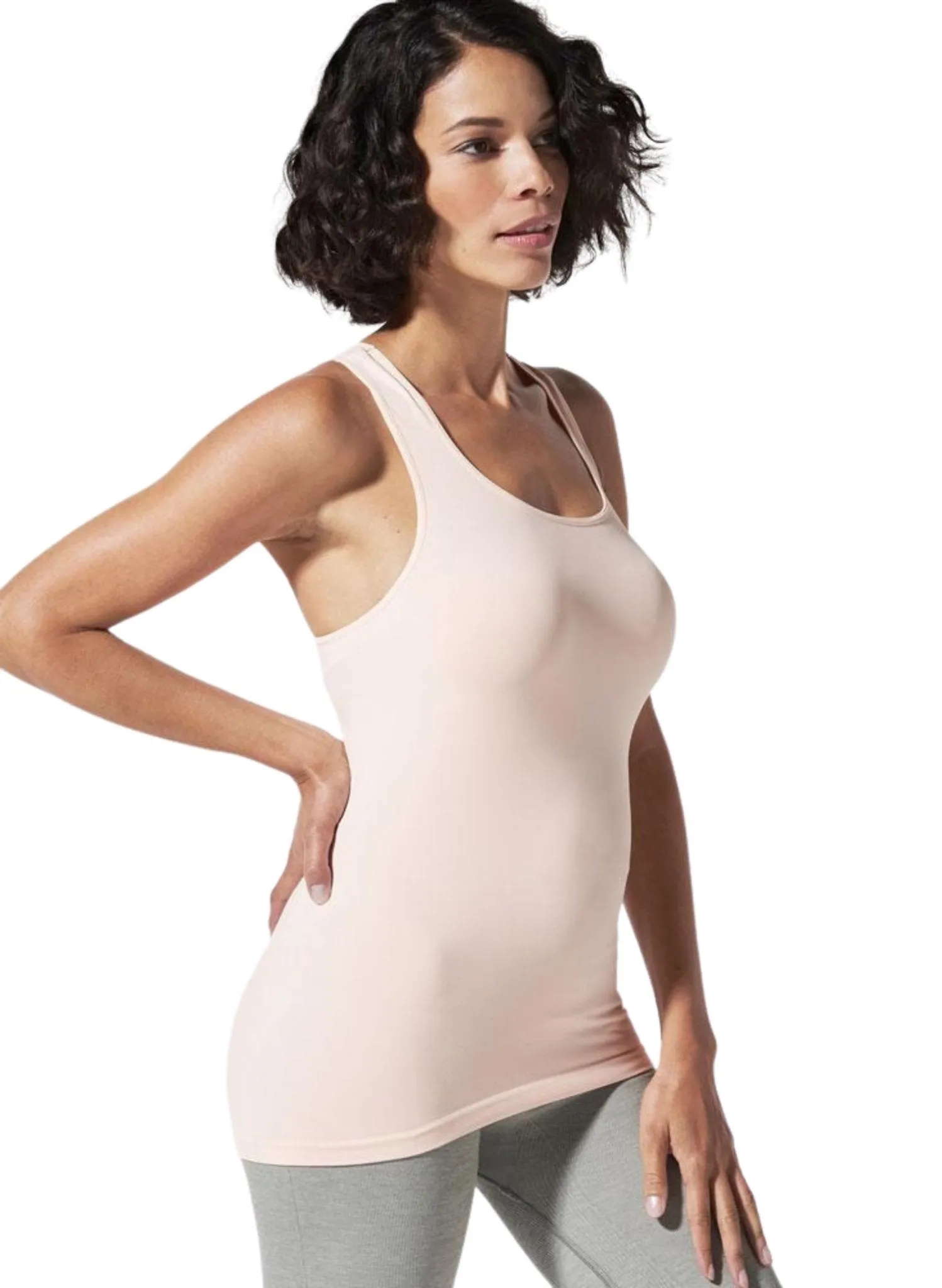 BLANQI Body Cooling Racerback Nursing Tank - Peach