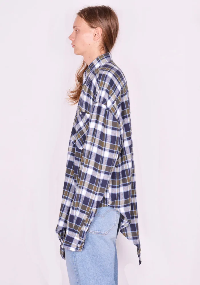 BLESS N°75 5342 WINTER POINTYSHIRT VINTAGE CHECKED FLANNEL