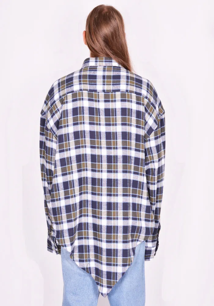 BLESS N°75 5342 WINTER POINTYSHIRT VINTAGE CHECKED FLANNEL