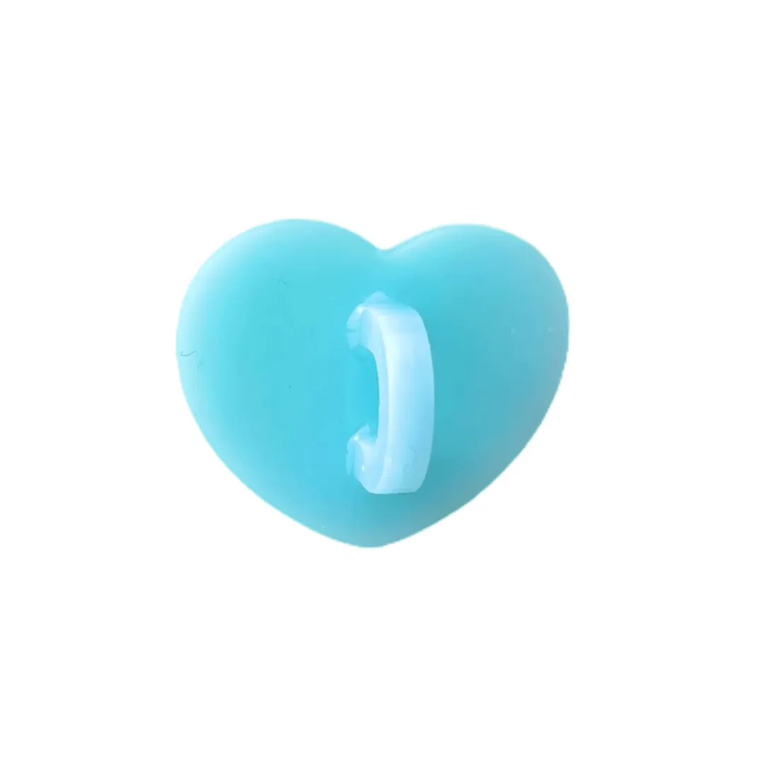 Blue Heart Stick-On Hook