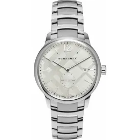 Burberry BU10004 Men's The Classic 40mm Silver Watch