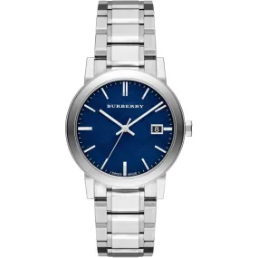 Burberry BU9031 The City Steel Blue 38mm Watch