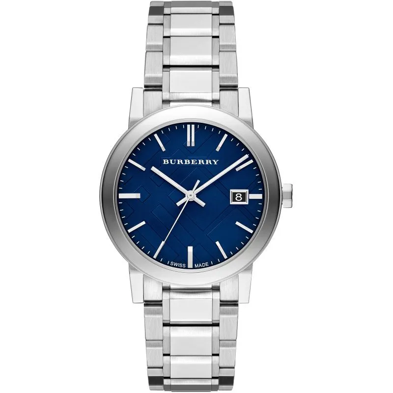 Burberry BU9031 The City Steel Blue 38mm Watch