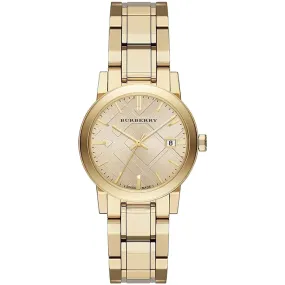 Burberry BU9134 Ladies Watch The City 34mm Champagne Gold Watch