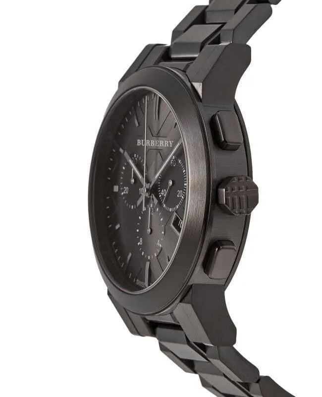 Burberry BU9354 Men's Chronograph The City Black PVD 42mm Watch