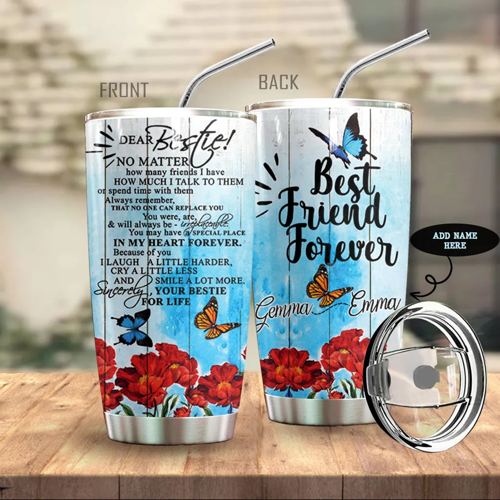 Butterfly Best Friends Personalized Tumbler