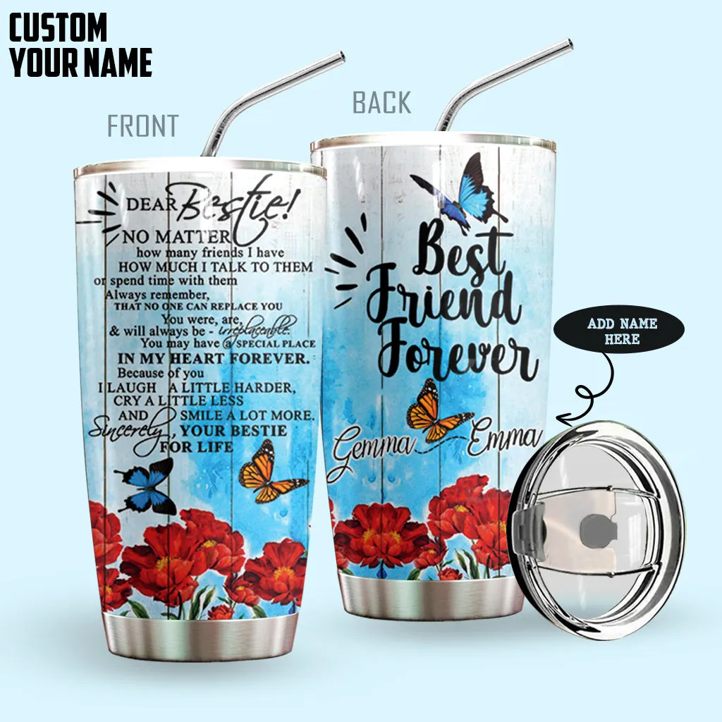 Butterfly Best Friends Personalized Tumbler