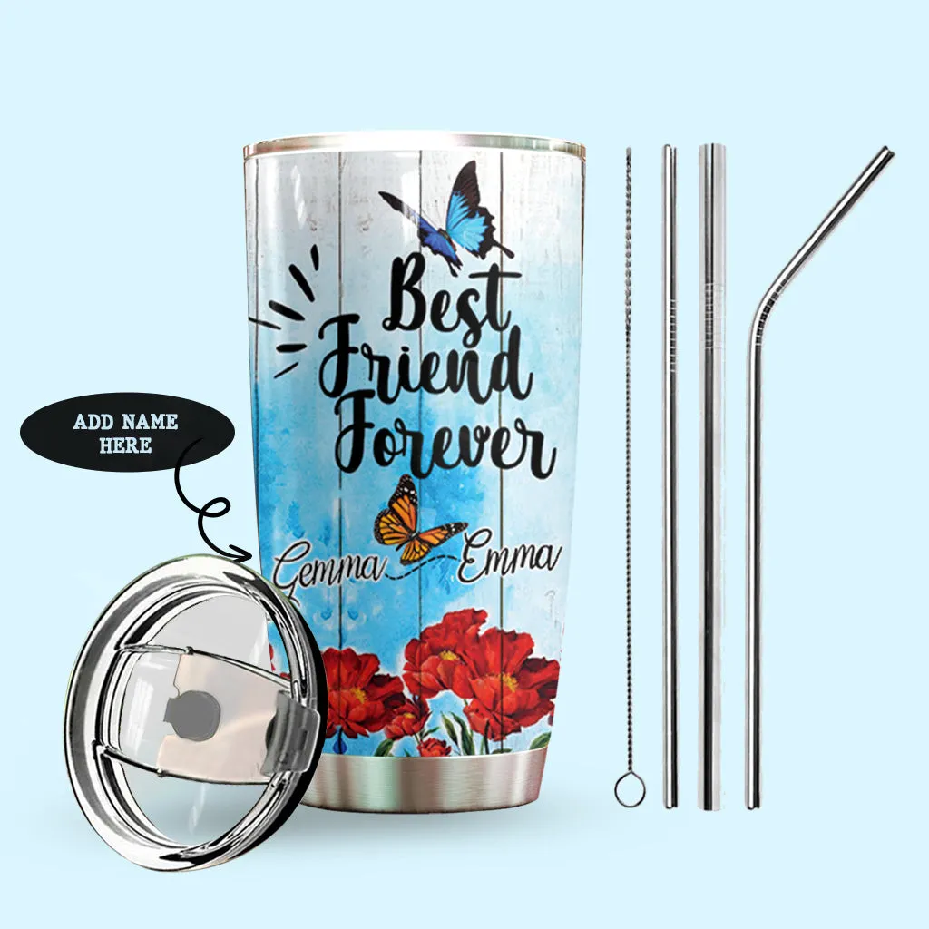 Butterfly Best Friends Personalized Tumbler