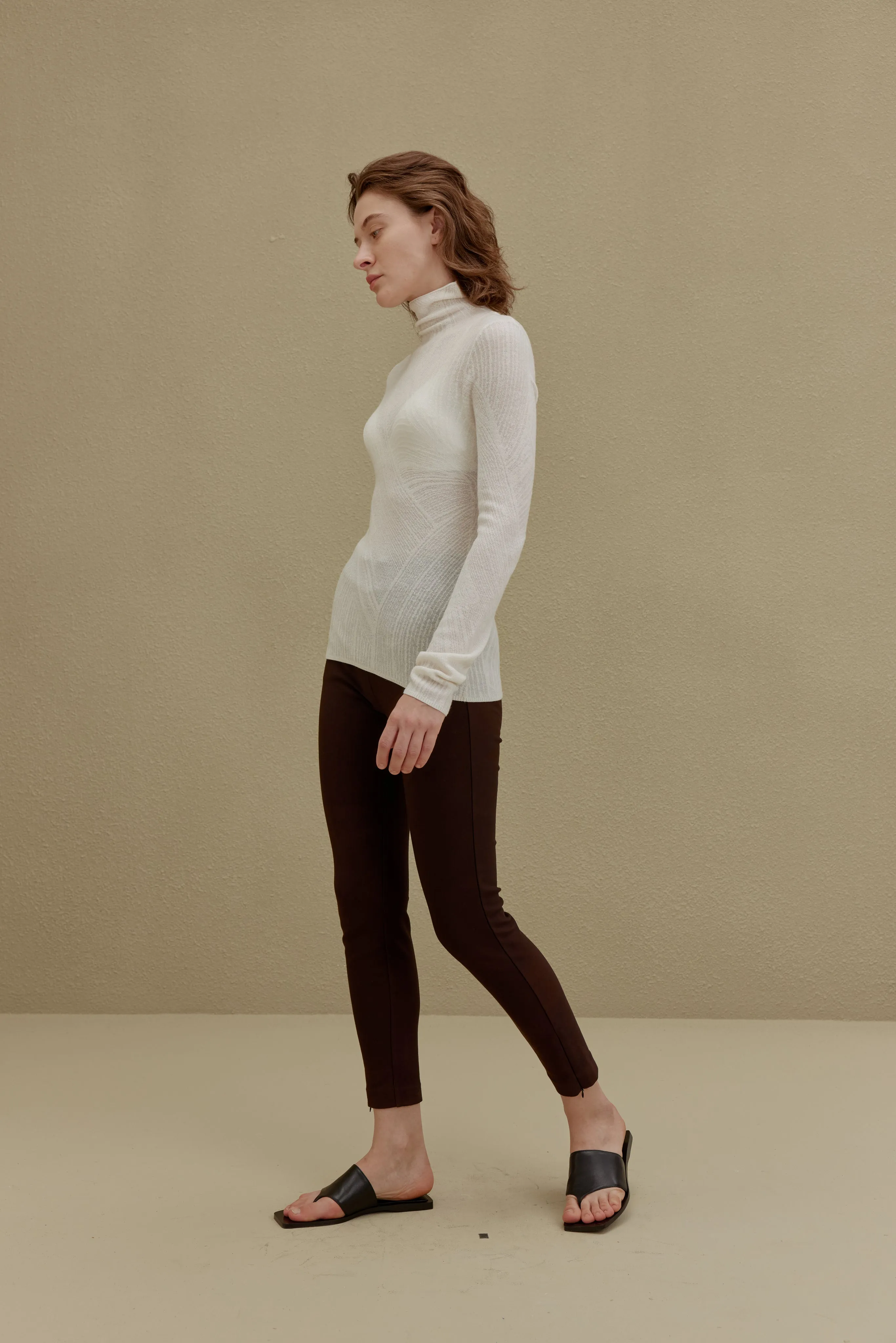 Classic Merino Wool Jacquard Turtleneck Sweater