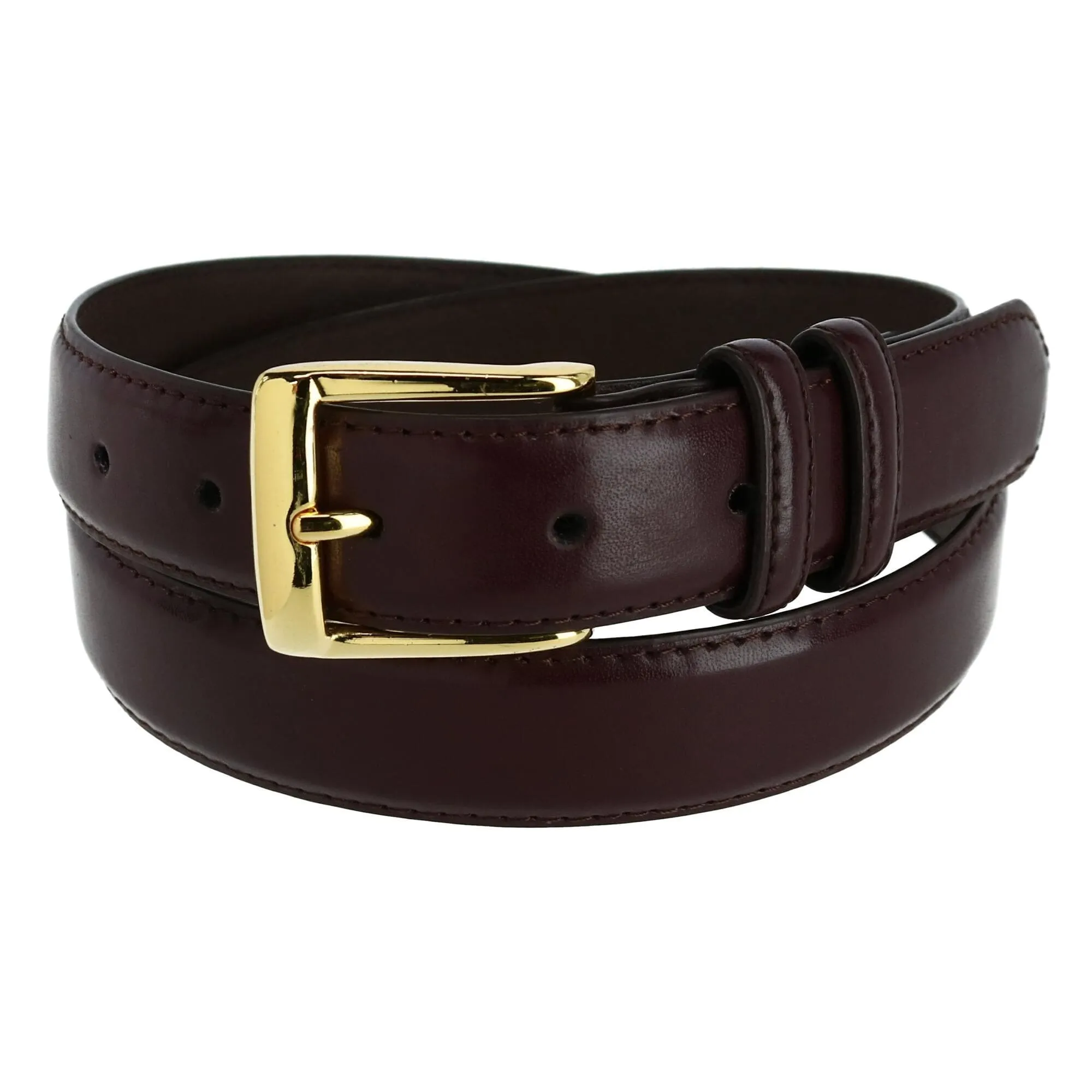 CTM® Men's Big & Tall Gold Buckle Belt