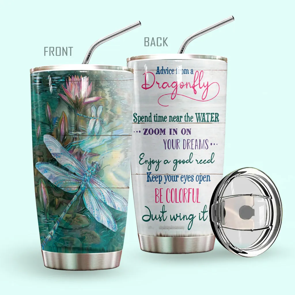 Dragonfly Advice Tumbler