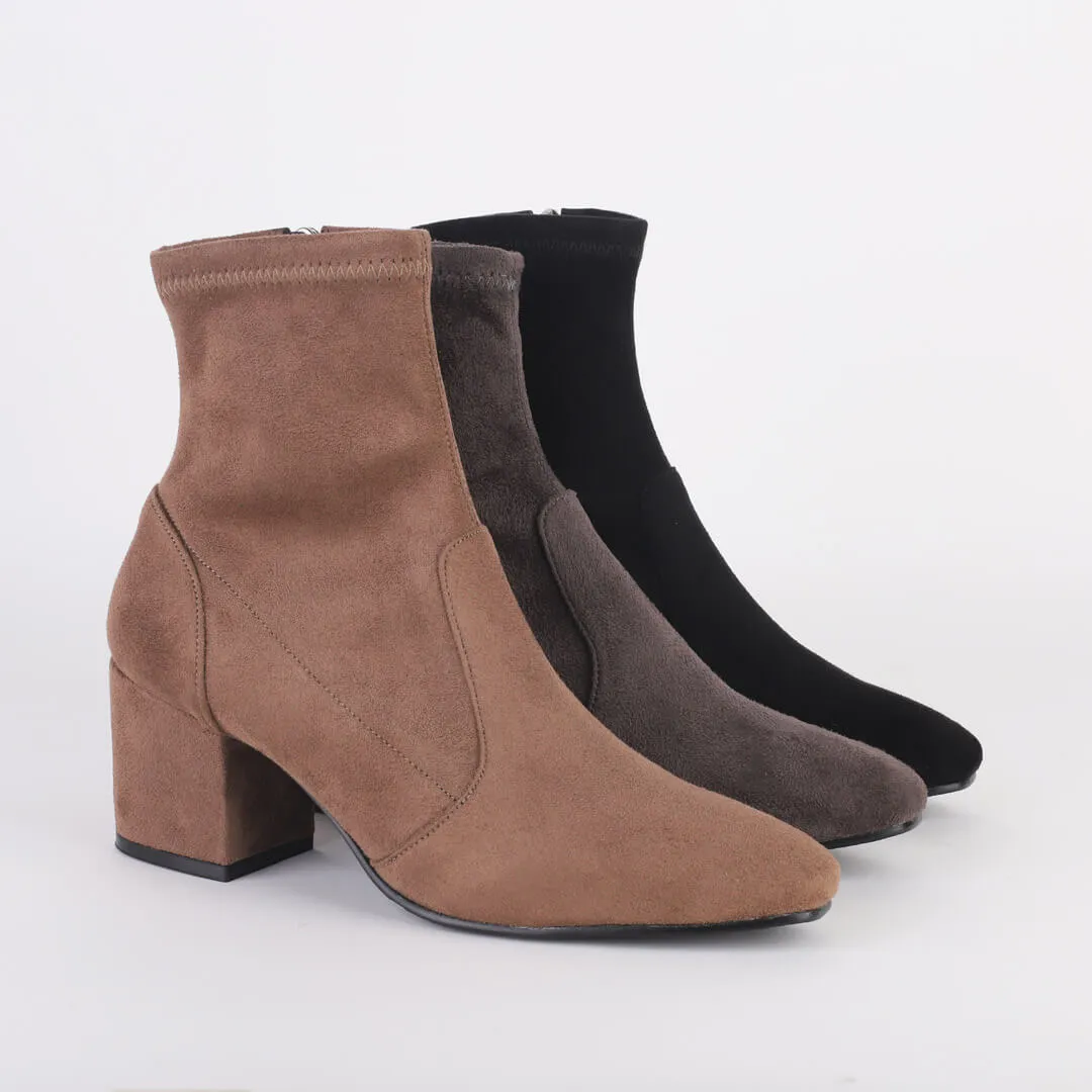 FABIENNE - faux suede ankle boot