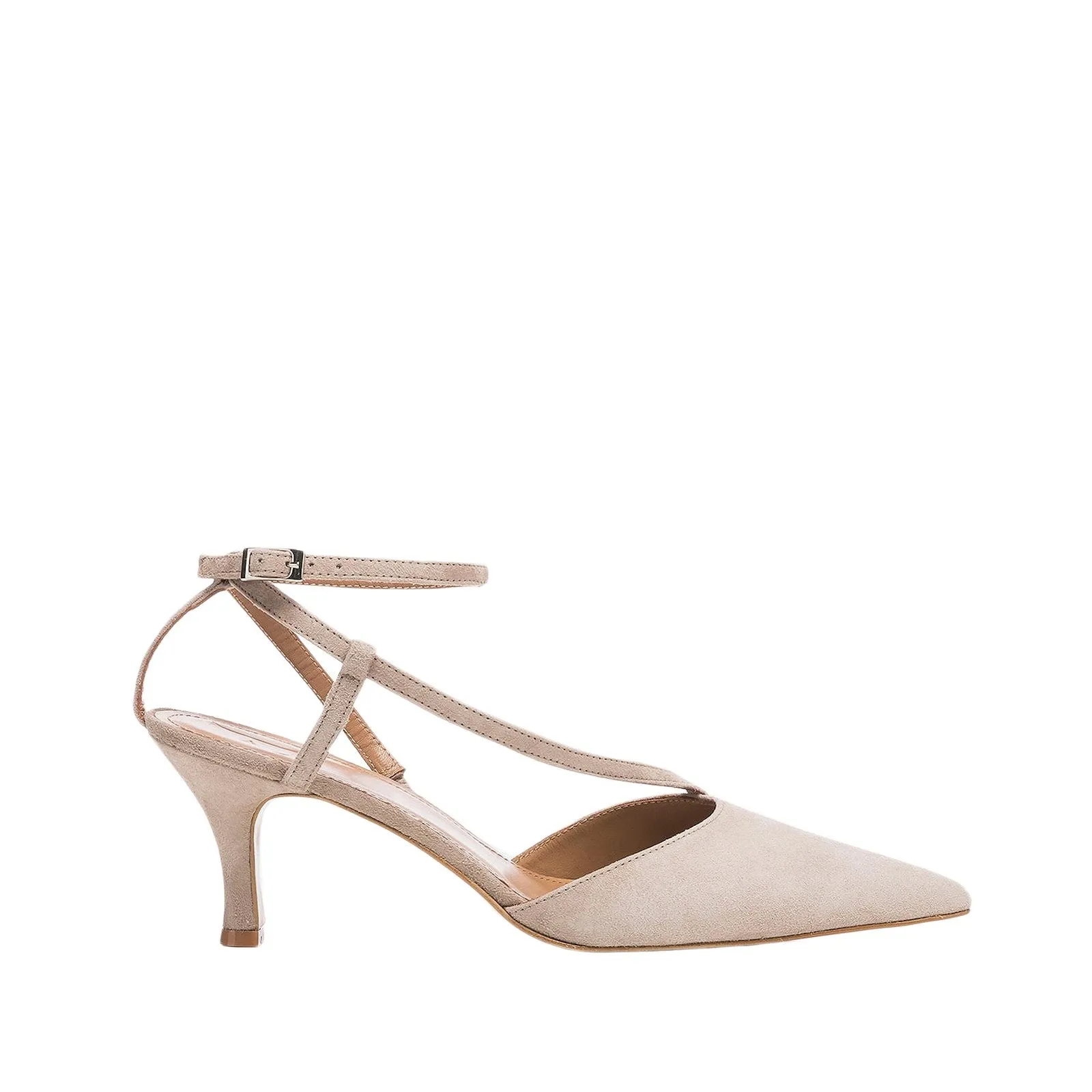 Fay Suede Sand Heeled Shoes