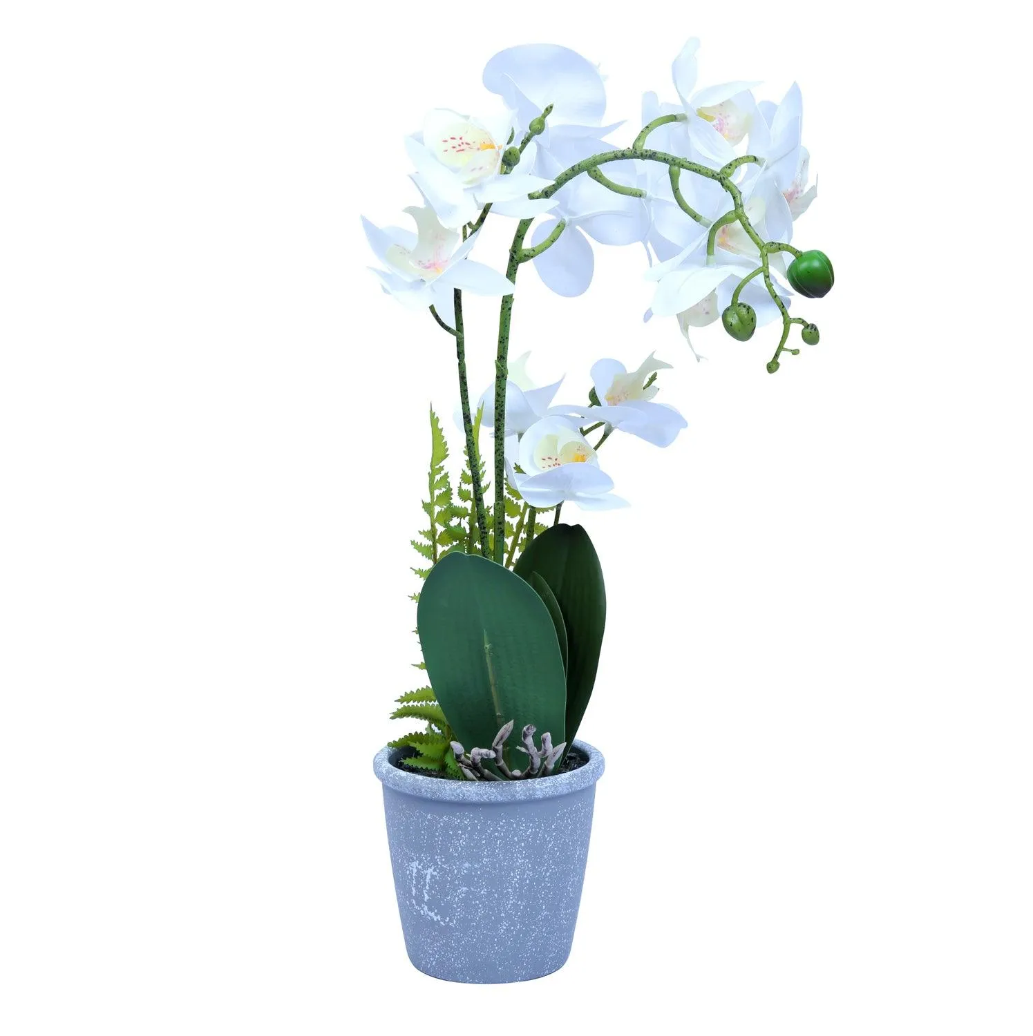 Grey Wild Flower Artificial Flower with Pot