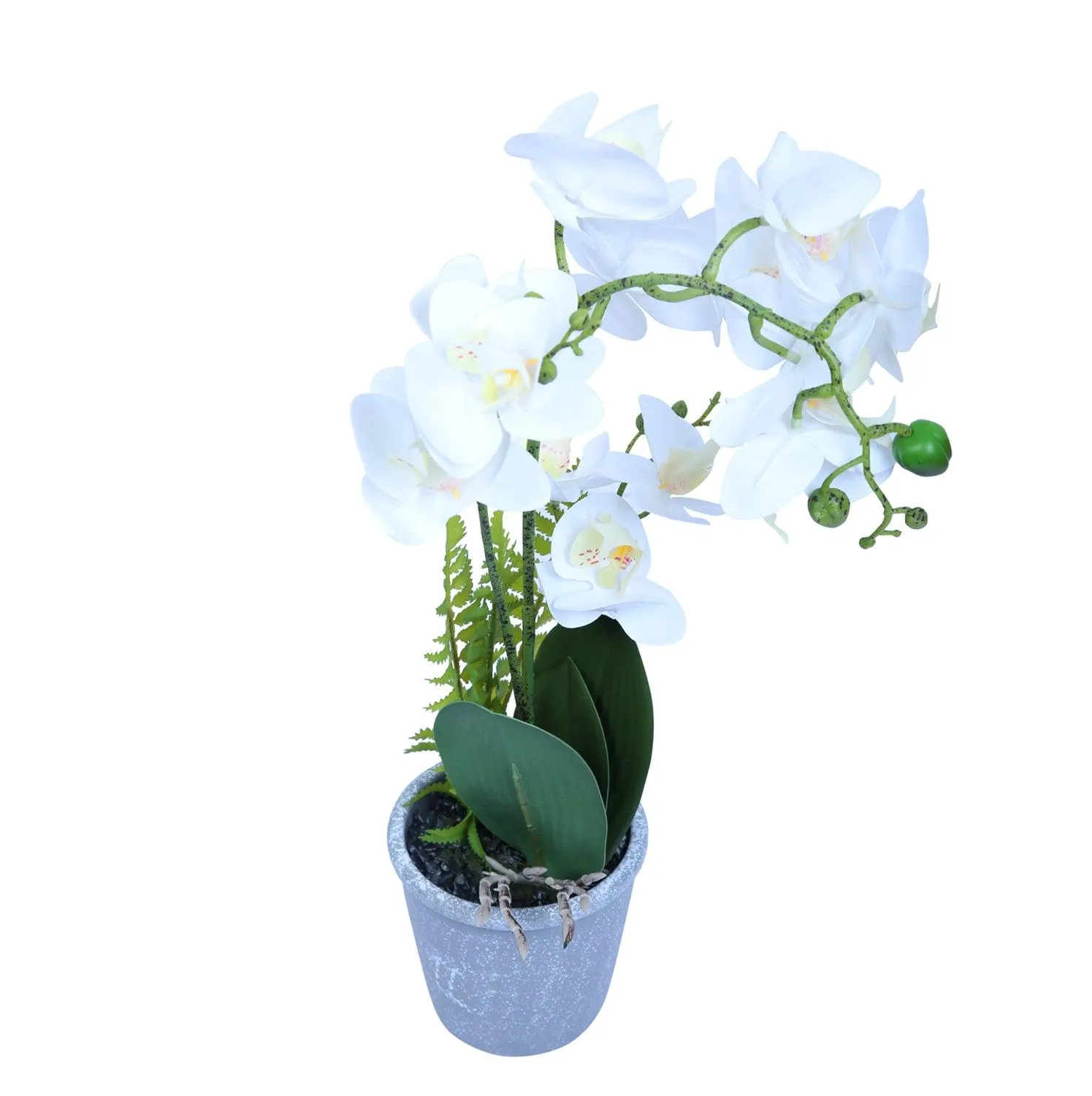 Grey Wild Flower Artificial Flower with Pot