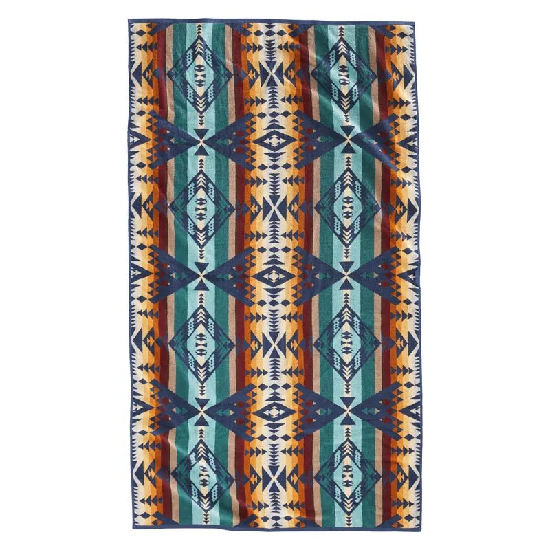 JACQUARD BEACH TOWEL - DIAMOND PEAK