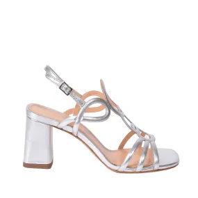 Luxor Silver Leather Sandals