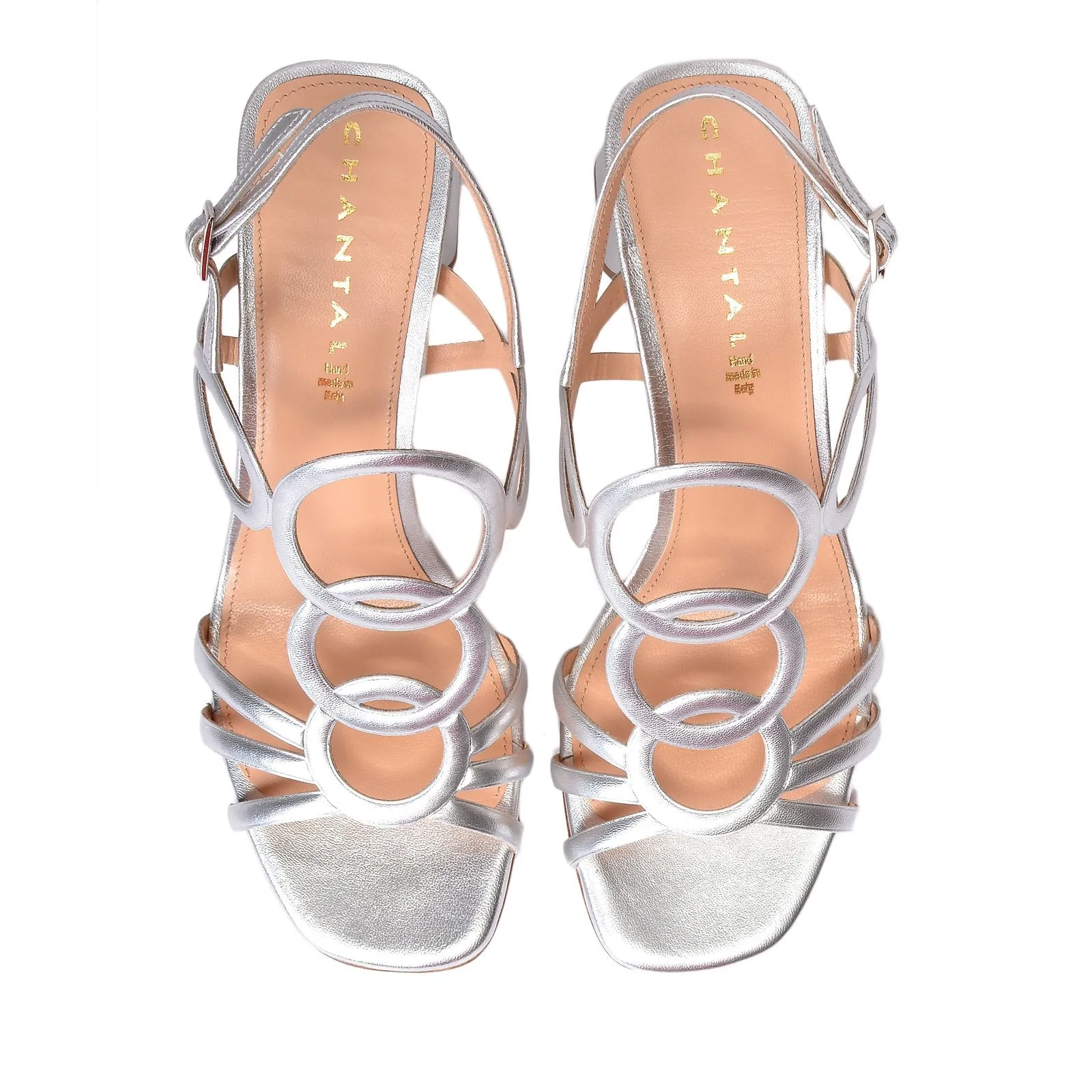 Luxor Silver Leather Sandals