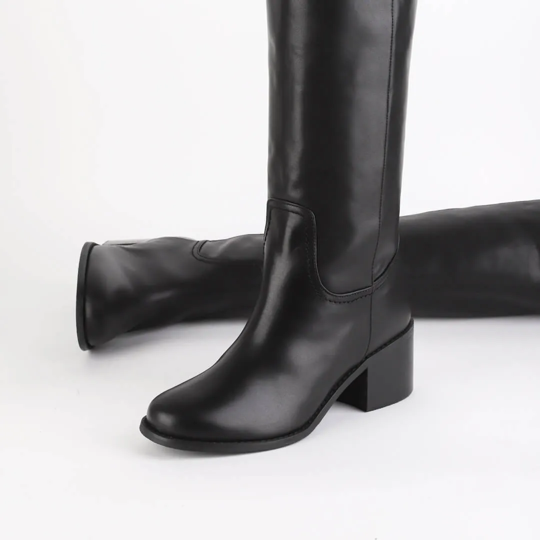 MAEVE - leather knee boot