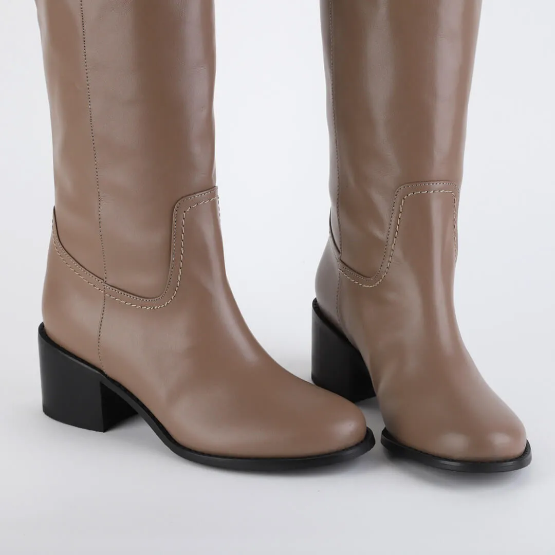 MAEVE - leather knee boot