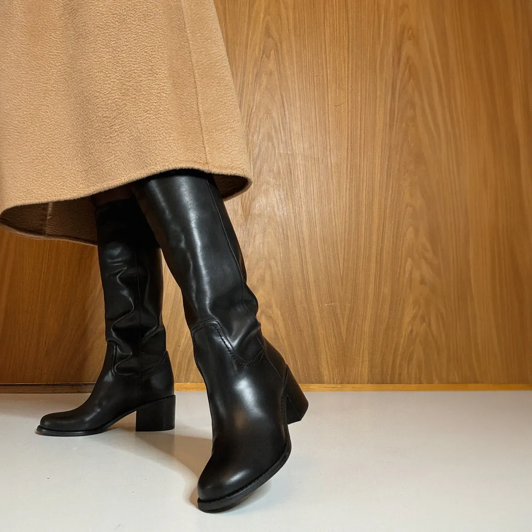 MAEVE - leather knee boot