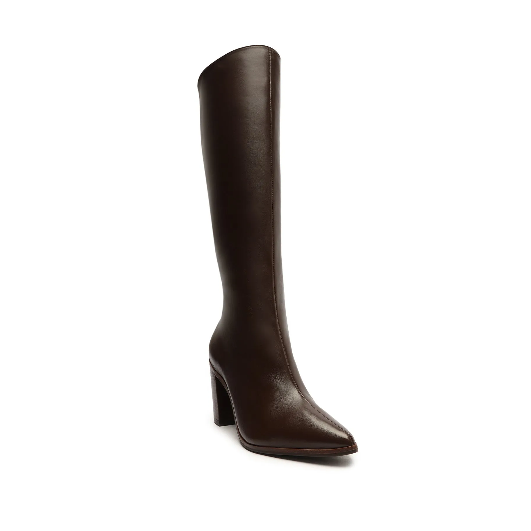 Magali Up Block Leather Boot