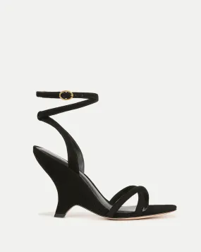 Manuela Suede Sculpted Wedge Sandal