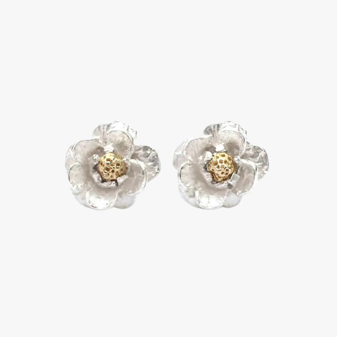 Mount Cook Lily Studs - Silver & Gold