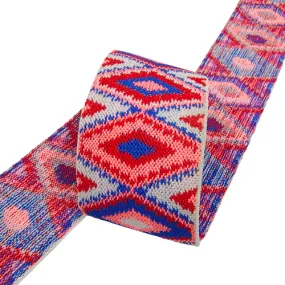 Multi-Color Fancy 5cm Jacquard Design Elastic