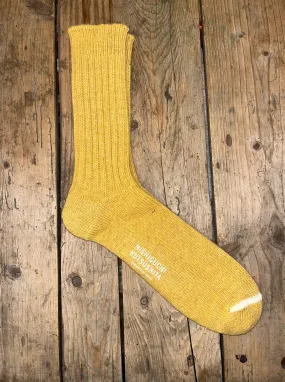 Nishiguchi Kutsushita, Wool Ribbed Socks, Apple Soda