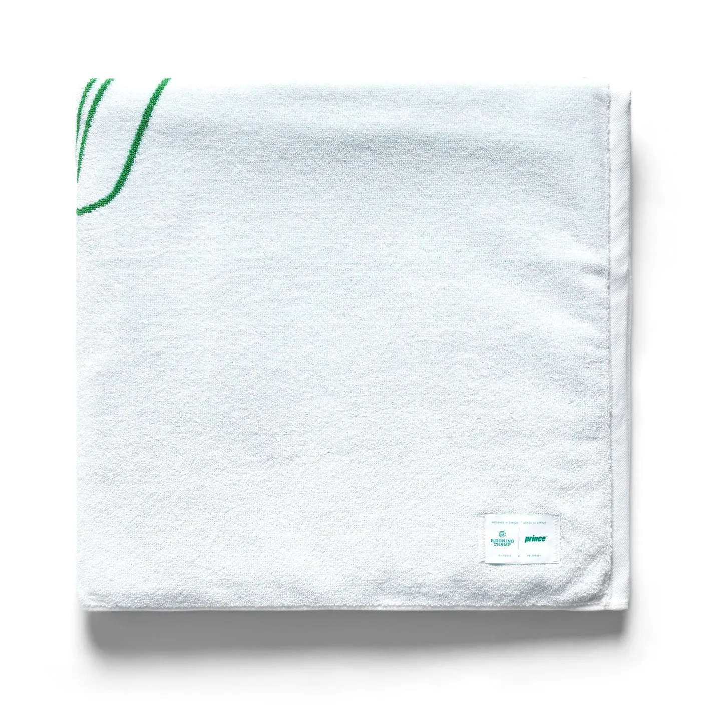 Rc X Prince Beach Towel 34 X 70 White/Green OS