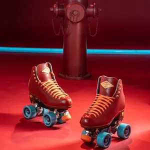 Riedell Crew Roller Skates - Crimson Red