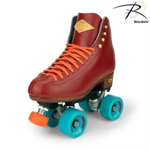 Riedell Crew Roller Skates - Crimson Red