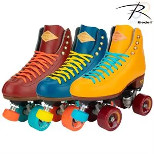 Riedell Crew Roller Skates - Crimson Red