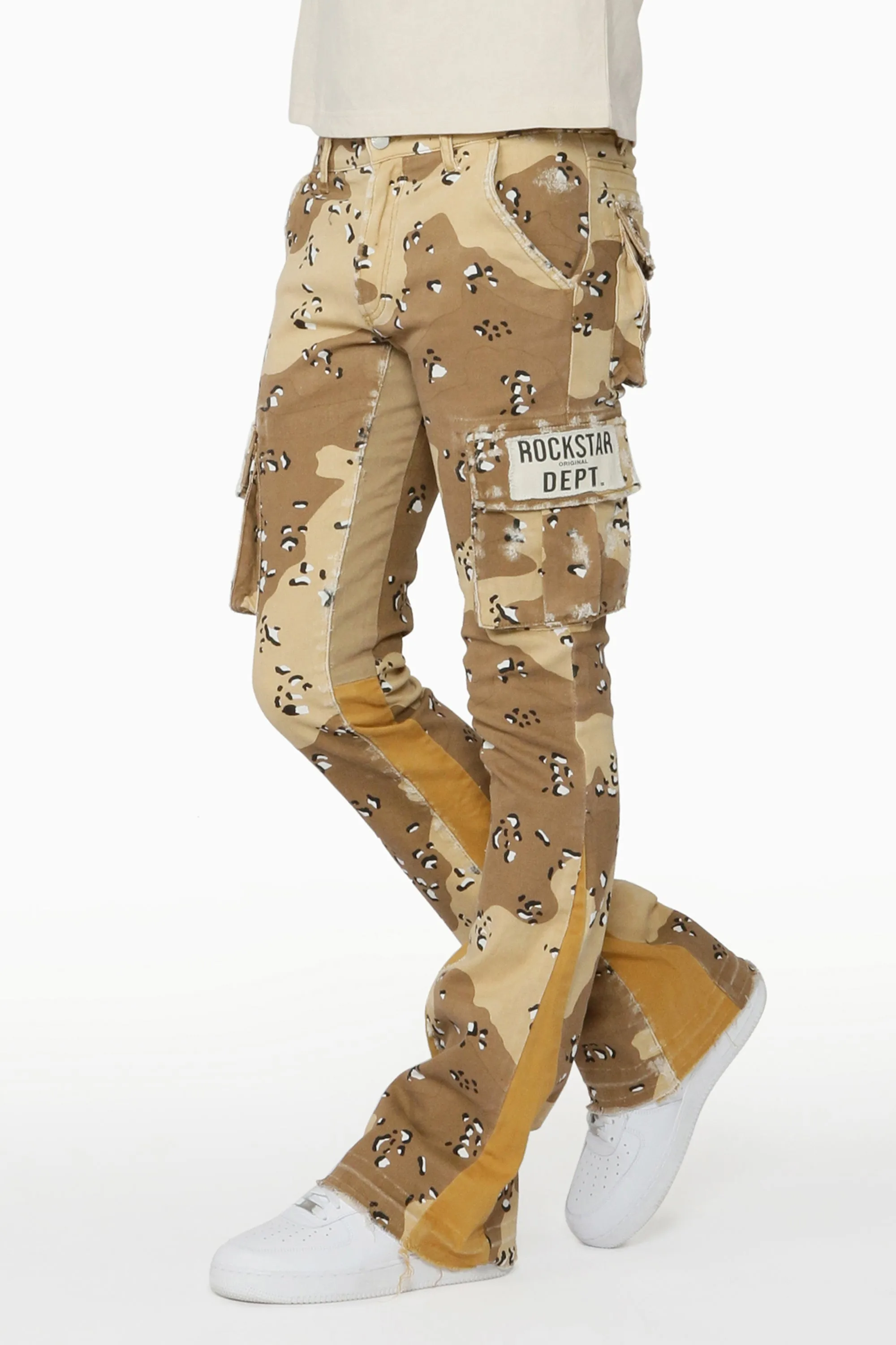 Rockstar - Veeze Dessert Camo Stacked Jean