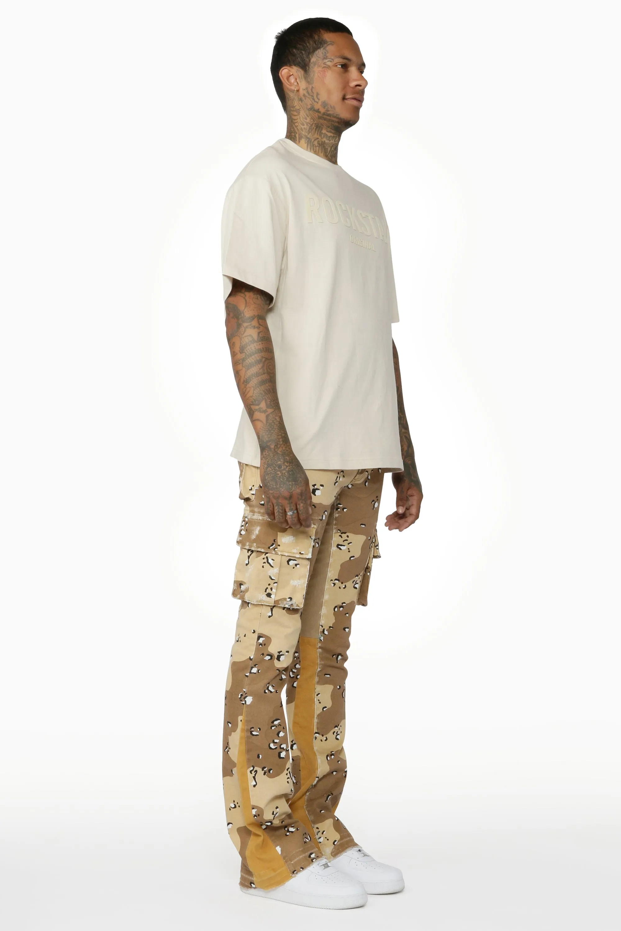 Rockstar - Veeze Dessert Camo Stacked Jean