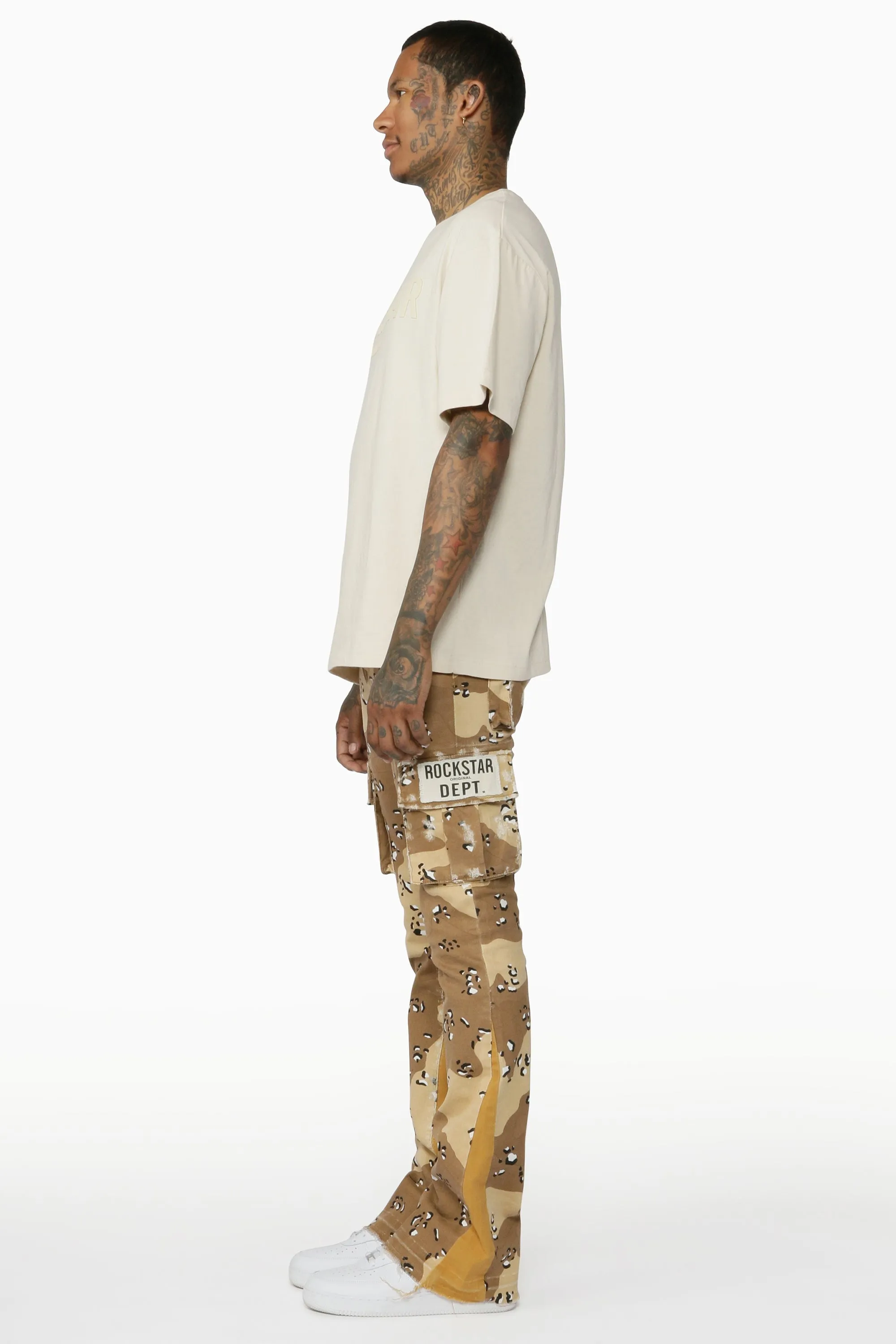 Rockstar - Veeze Dessert Camo Stacked Jean