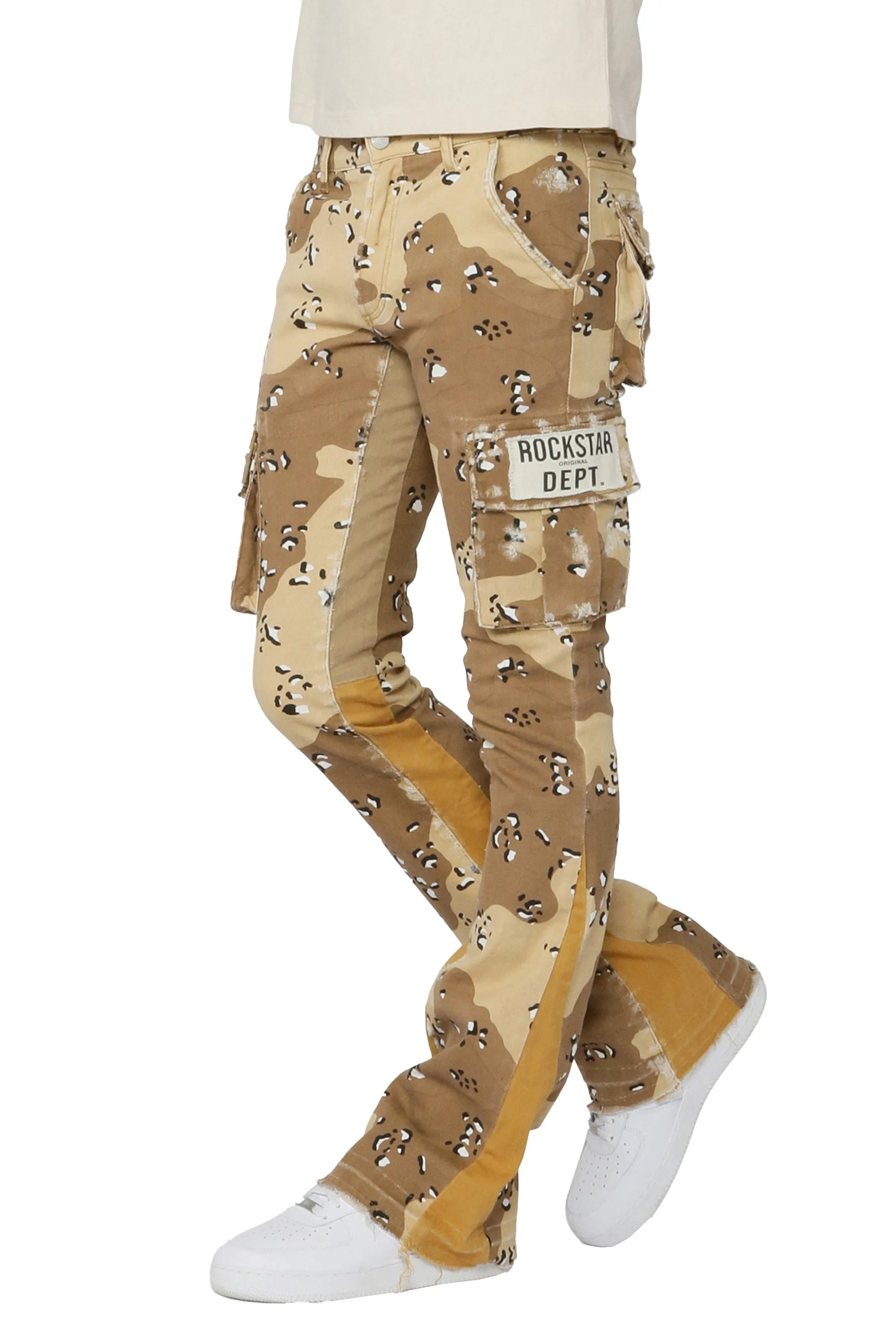 Rockstar - Veeze Dessert Camo Stacked Jean