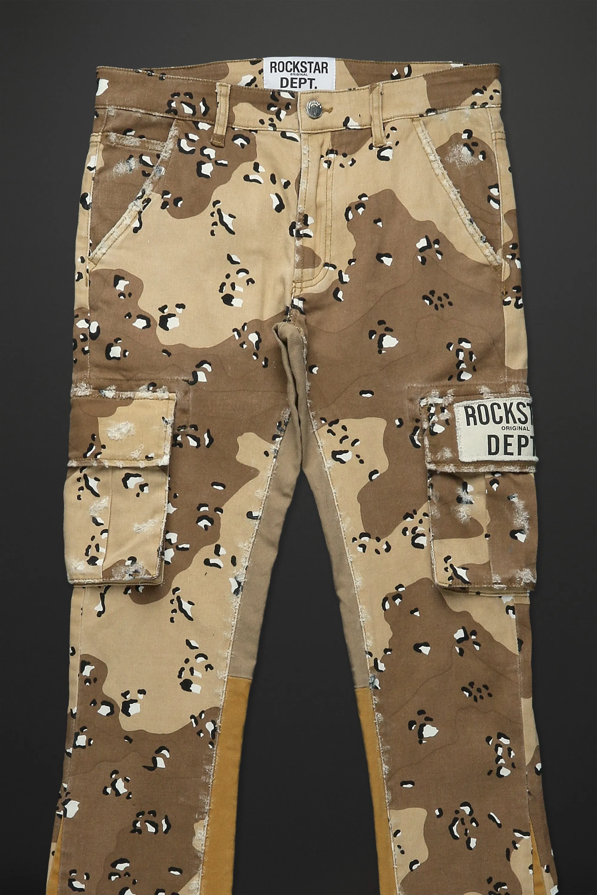 Rockstar - Veeze Dessert Camo Stacked Jean